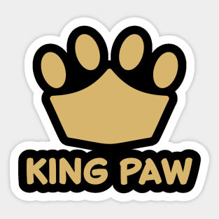 King Paw Sticker